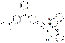 [4-[4-(diethylamino)benzhydrylidene]cyclohexa-2,5-dien-1-ylidene]diethylammonium salicylate Struktur