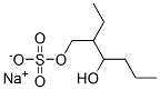 sodium 2-ethyl-3-hydroxyhexyl sulphate Struktur