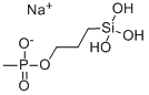 メチルホスホン酸3-(トリヒドロキシシリル)プロピル=ナトリウム 化学構造式