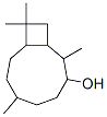 2,6,10,10-テトラメチルビシクロ[7.2.0]ウンデカン-3-オール 化学構造式