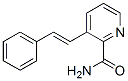 3-[(E)-2-フェニルエテニル]-2-ピリジンカルボアミド 化学構造式