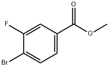 4-ブロモ-3-フルオロ安息香酸メチル 化学構造式