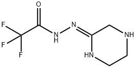 Acetic acid, 2,2,2-trifluoro-, (2Z)-2-(2-piperazinylidene)hydrazide Structure