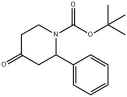 1-叔丁氧羰基-2-Phenyl-4-哌啶酮, 849928-30-9, 结构式