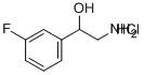 2-AMINO-1-(3-FLUORO-PHENYL)-ETHANOL HCL Struktur