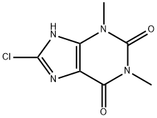 8-クロロテオフィリン 化学構造式
