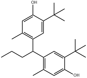 4,4'-ブチリデンビス(6-tert-ブチル-m-クレゾール) 化学構造式