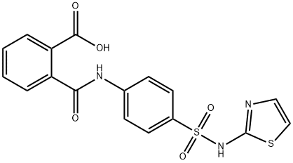 フタリルスルファチアゾール 化学構造式