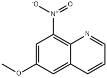 6-メトキシ-8-ニトロキノリン 化学構造式