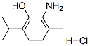 2-アミノ-3-メチル-6-(1-メチルエチル)フェノール・塩酸塩 化学構造式