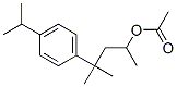 酢酸1,3,3-トリメチル-3-[4-(1-メチルエチル)フェニル]プロピル 化学構造式