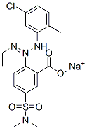 sodium 2-[3-(5-chloro-2-tolyl)-1-ethyltriazen-2-yl]-5-[(dimethylamino)sulphonyl]benzoate Structure