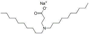 sodium N,N-didecyl-beta-alaninate Structure