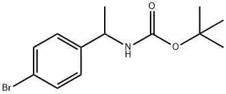 [1-(4-溴苯基)乙基]-氨基甲酸叔丁酯 结构式