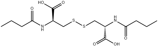 N,N'-bis(1-oxobutyl)-L-cysteine Structure