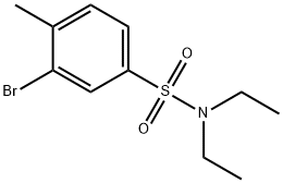 N,N-二乙基-3-溴-4-甲基苯磺酰胺 结构式