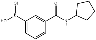 3-(环戊基甲酰氨)苯基硼酸 结构式