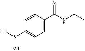 4-(N-乙基甲酰氨)苯基硼酸 结构式