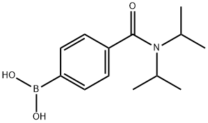 4-(二异丙基氨甲酰基)苯基硼酸, 850568-33-1, 结构式