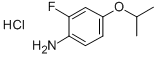 2-FLUORO-4-ISOPROPOXYANILINE HYDROCHLORIDE Structure