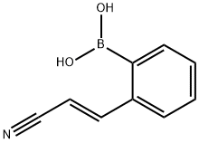 2-(E-氰基乙烯基)苯基硼酸, 850568-63-7, 结构式