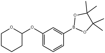 3-THPO-苯基硼酸频哪醇酯 结构式