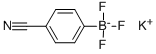 (4-氰基苯基)三氟硼酸钾 结构式