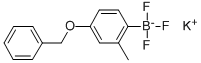 (4-苄氧基-2-甲基苯基)三氟硼酸钾, 850623-43-7, 结构式