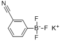 (3-氰基苯基)三氟硼酸钾 结构式