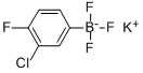 POTASSIUM (3-CHLORO-4-FLUOROPHENYL)TRIFLUOROBORATE Structure