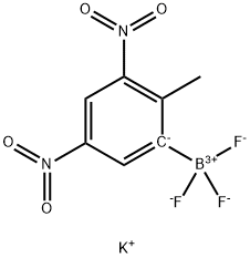 (3,5-二硝基-2-甲基苯基)三氟硼酸钾 结构式