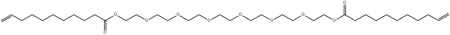 3,6,9,12,15,18-hexaoxaicosane-1,20-diyl di(undec-10-enoate) Structure