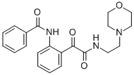 2-(Benzoylamino)-N-(2-(4-morpholinyl)ethyl)-alpha-oxobenzeneacetamide Structure
