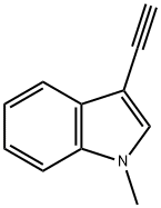 3-乙炔-1-甲基吲哚, 85094-88-8, 结构式
