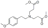 methyl N-(3-methoxy-3-oxopropyl)-N-[2-(4-methoxyphenyl)ethyl]-beta-alaninate Structure