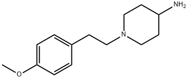 4-アミノ-1-[2-(4-メトキシフェニル)エチル]ピペリジン 化学構造式