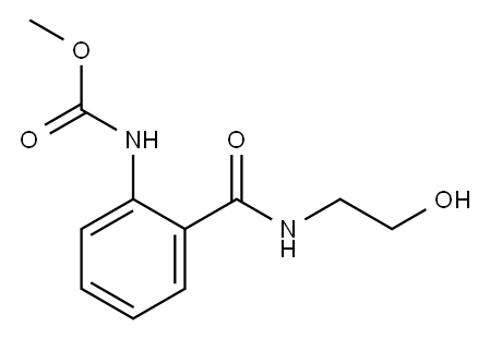 methyl [2-[[(2-hydroxyethyl)amino]carbonyl]phenyl]-carbamate Structure