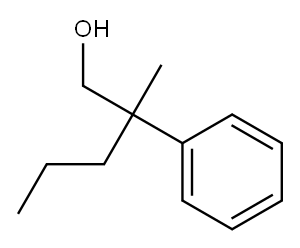 beta-methyl-beta-propylphenethyl alcohol Struktur