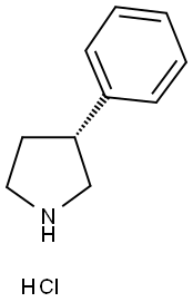 (R)-3-PHENYL-PYRROLIDINE HYDROCHLORIDE
 Structure