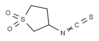 3-イソチオシアナトテトラヒドロチオフェン1,1-ジオキシド 化学構造式
