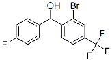 2-bromo-4'-fluoro-4-(trifluoromethyl)benzhydryl alcohol Structure