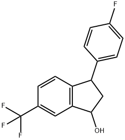 3-(4-fluorophenyl)-6-(trifluoromethyl)indan-1-ol|3-(4-氟苯基)-6-(三氟甲基)-2,3-二氢-1H-茚-1-醇