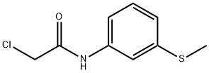 2-クロロ-N-[3-(メチルチオ)フェニル]アセトアミド 化学構造式