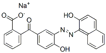 sodium 2-[4-hydroxy-3-[(2-hydroxy-1-naphthyl)azo]benzoyl]benzoate Structure