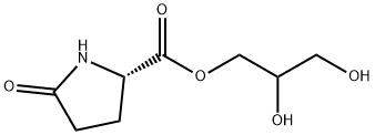 2,3-dihydroxypropyl 5-oxo-L-prolinate Structure