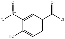 4-ヒドロキシ-3-ニトロベンゾイルクロリド 化学構造式