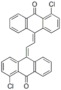 10,10'-(1,2-エタンジイリデン)ビス[1-クロロアントラセン-9(10H)-オン] 化学構造式