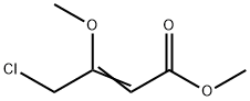 4-クロロ-3-メトキシ-2-ブテン酸メチル 化学構造式