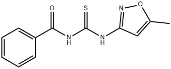 1-ベンゾイル-3-(5-メチルイソキサゾール)チオ尿素 化学構造式