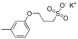 3-(3-メチルフェノキシ)-1-プロパンスルホン酸カリウム 化学構造式
